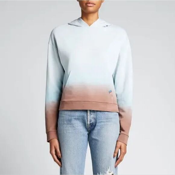 Kule The Organic Ombre Crosby Hoodie In Blue/Brown Size Small NWT - Picture 1 of 6